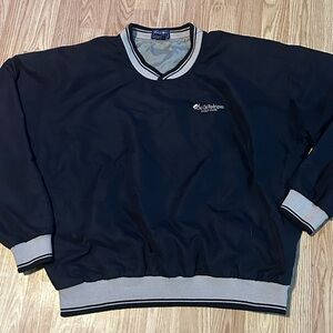 Chi Chi Rodriguez Black Golf Club Pullover V-Neck w/Tan Accents -Size Medium